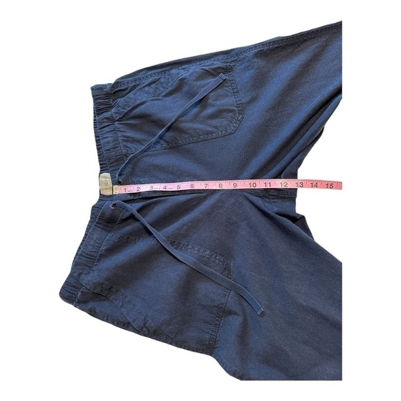 Loft | Lou & Grey Navy Blue Linen Blend Pants - Size Large - Picture 10 of 15